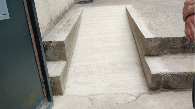 rampe béton terminée et prête à l'usage